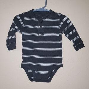 Long sleeve striped OshKosh onesie
